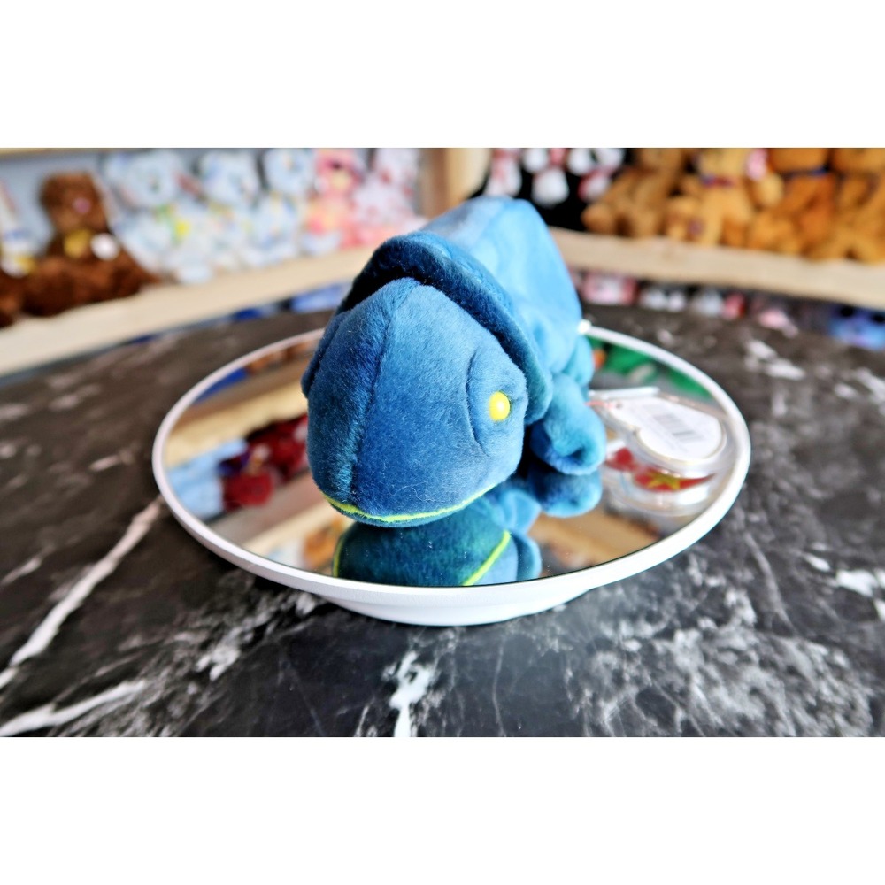 TY Beanie Baby - Rainbow the Blue Chameleon | Heart Tag Issues‎ | Vintage | Rare